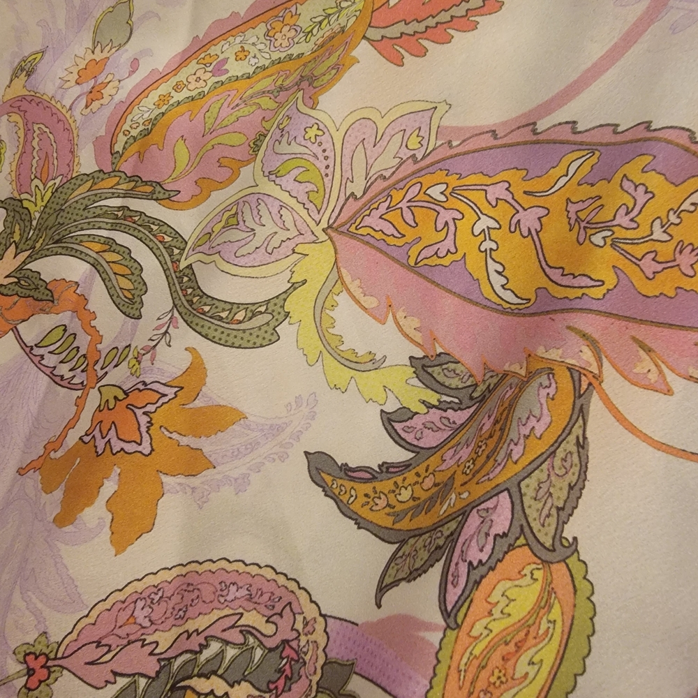 Gianni Bini Pink and Orange Paisley Maxi Dress - Picture 7 of 7